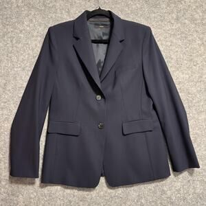 Windsor Blazer Mens Size 40 Navy Reda Flexo Wool Sport Coat Two Button Jacket